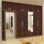 Home wooden almirah design 14 modular in wall wooden almirah pinterest
